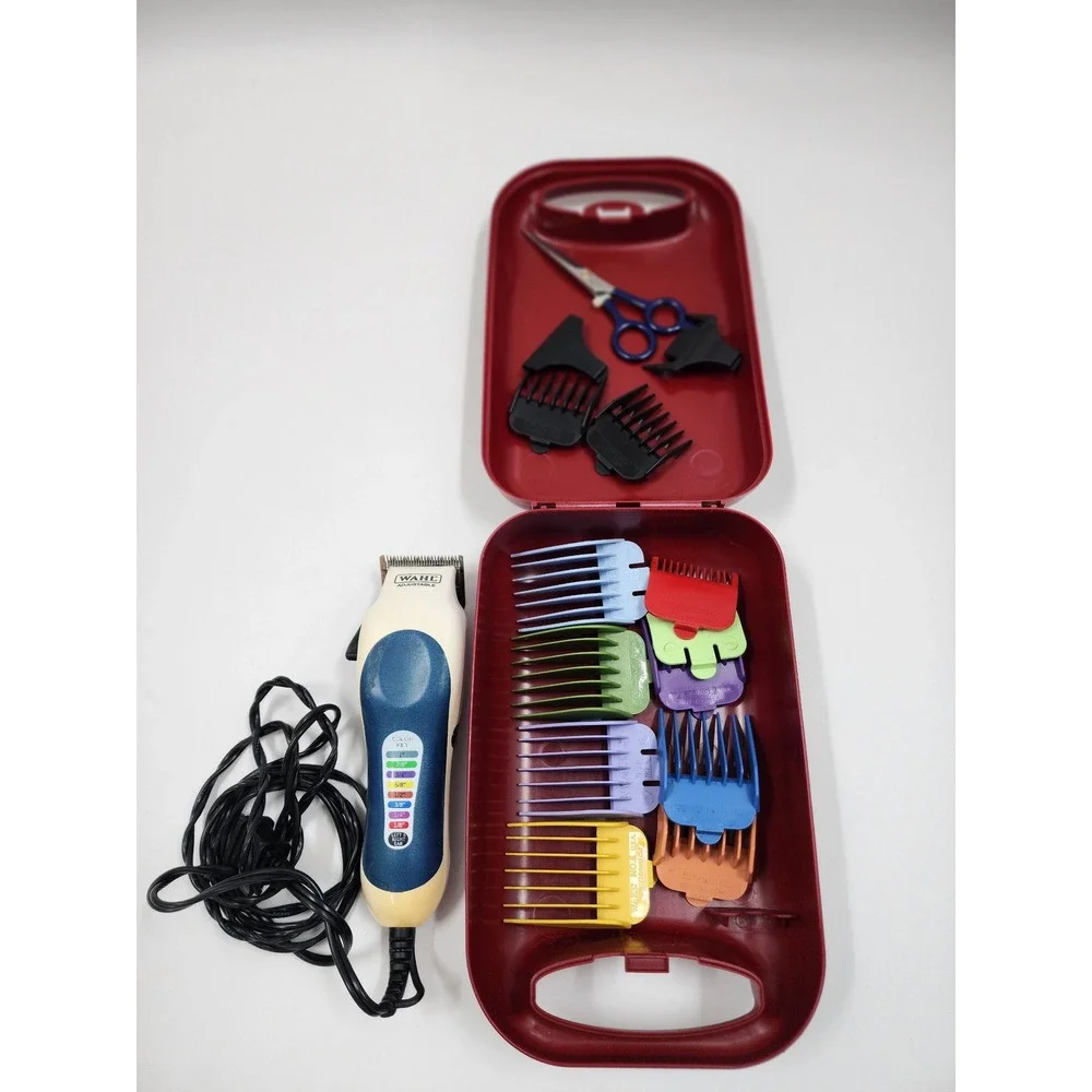 Wahl Color Pro Corded Hair Clipper Kit with Color Coded Guards and Case